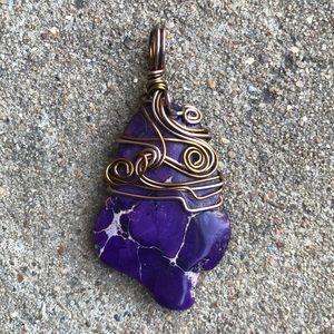 Sea Sediment Jasper Healing Pendent